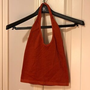 Urban Outfitters Rose Halter Crop Top